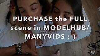 Busty latinas fuck in threesome!