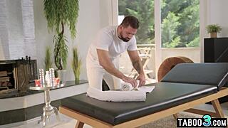 petite candie luciani receives sensual massage ending in anal surprise