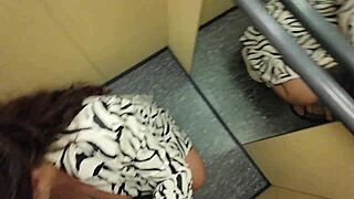 My Stepmom's Heart-Pounding Adventure in the Elevator