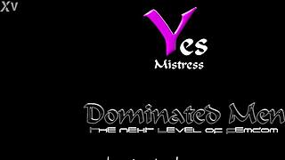 Slave caught masturbating by mistress