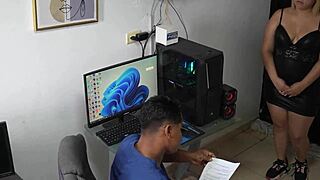 Colleague indulges in hard office sex