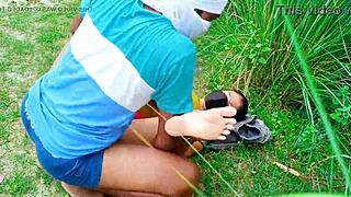 beautiful desi bhabhi enjoys outdoor sex in the jungle