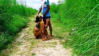 beautiful desi bhabhi enjoys outdoor sex in the jungle