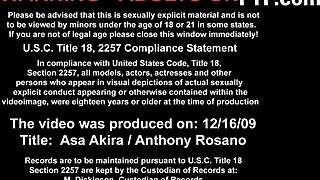 Asa and Anthony's x-rated movie turns naughty when the screen goes dark, leading to deepthroat and cumshot.