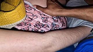 My best friend's boyfriend sneaks into my hotel room and fucks me hard without a condom