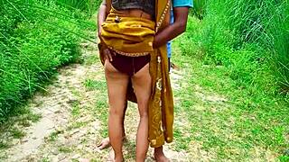 beautiful desi bhabhi enjoys outdoor sex in the jungle