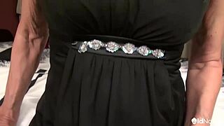 slim blonde granny cindy solo play oldnanny