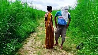 beautiful desi bhabhi enjoys outdoor sex in the jungle