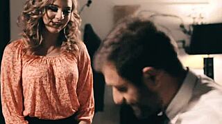 Boss fucks his slutty employee hard in the office after hours