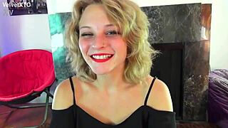 Young Blonde Dares in Casting Interview Introduction