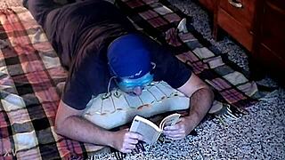 Roberta's foot odor teases me with humiliating dominance