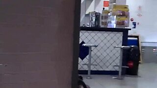 Stepmother fucks stepson backstage