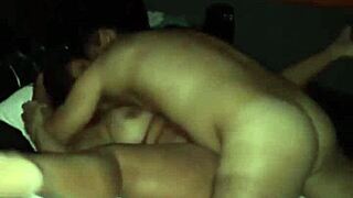 Latina wife swaps with couples, getting anal and facial from big cocks while her husband watches.