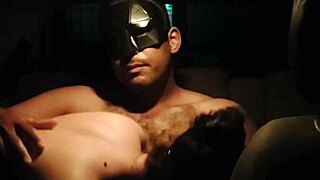 attractive brazilian woman flashes in car on public street