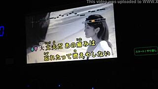 Japanese men enjoy top internet karaoke sessions
