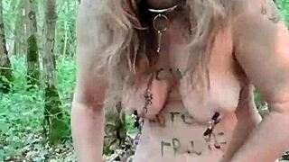 Forest Self-Session with Bondage Toys