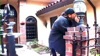 Double penetration for busty chick!