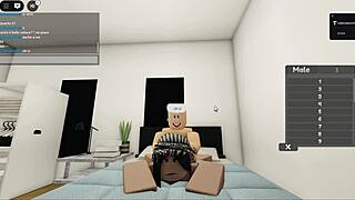 this couple is having sex on roblox with big tits