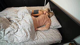 The Cute Blonde Teen Step Sisters Have Intense Emotional Dreams About Their Step Brothers Big Cock And Cum In Mouth