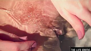 Dripping Wet Beauty Masturbates To Soapy Orgasms In The Bathtub