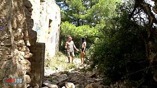 Francys Belle, the Brazilian milf, enjoys outdoor ass fucking