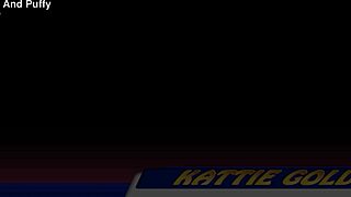 wet and puffy presents something blue in close up czech european redhead