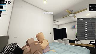 this couple is having sex on roblox with big tits