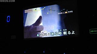 Japanese men enjoy top internet karaoke sessions