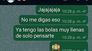 I heat up my girlfriend on WhatsApp until she gives me hot twerks