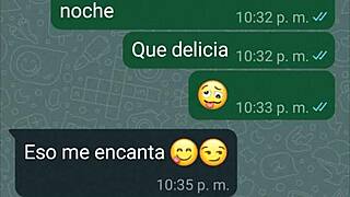 I heat up my girlfriend on WhatsApp until she gives me hot twerks