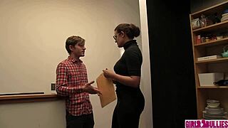 Hot milf approaches shy virgin with gentle humping