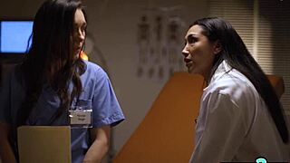 Latina Milf Doctor Vicki Chase Lures Nurse Sinn Sage Into Lesbian Sex