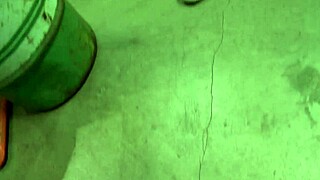 Brunette Slut In Denim Skirt Fucked In The Workshop - Can You Handle It?