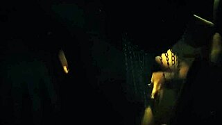 attractive brazilian woman flashes in car on public street