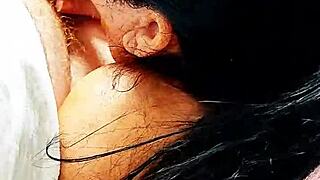 playing with my cousin's cock in bed before mom comes