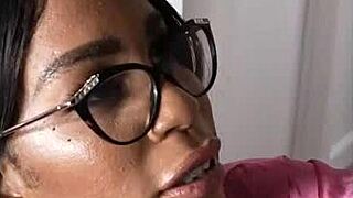 i caught my stepson jerkin' off and let him fuck me hard, busty black milf paris the muse