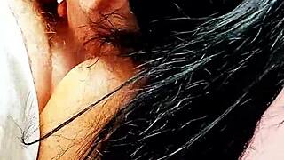 playing with my cousin's cock in bed before mom comes