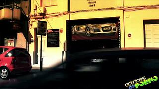 lara and her mini, the car salesman, have a chat about cars