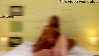 First time amateur latina with huge natural tits fucked hardcore on bed