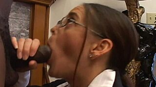 in the classroom, the teacher takes charge and fucks the eager student hard, their bodies colliding with raw passion