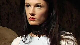 lesbian slave endures intense doggystyle penetration from mistress's massive black strapon