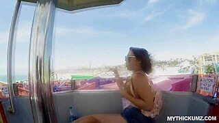 Thick Oily Maria Riding Strangers Big White Cock!