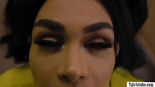 three sexy shemales bareback fucking each other's asses in a wild chain