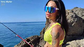 hey, check out this pov where an italian tourist with big tits gets her ass destroyed in public while fishing, ending with a cumshot on her gaping asshole 😱 4k