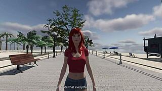 Let's Play Caroline's Fantasies Part 1: Skating On The Beach