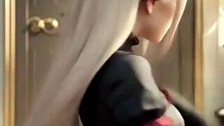 sheltear from overlord in sensual dance