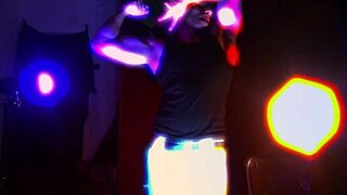 muscular men big cock handjob masturbation shadows morado y naranja