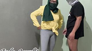 Desi Muslim Step Sister Teaches Standing Sex To Her Brother! Bent Over In Dorm!