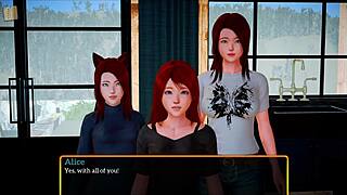 My new family episode features a redhead teen in an erotic game at home