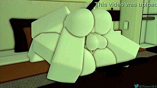 Big Tits and Ass Bounce on Monster Cock in Roblox Fantasy Fuck